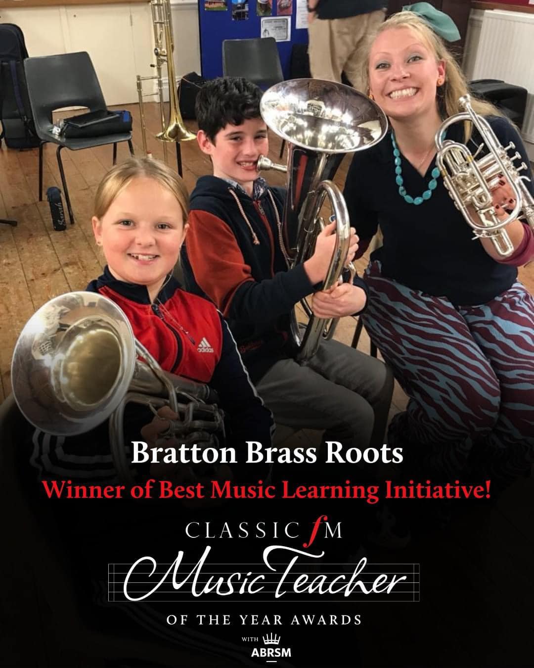 Brass Roots Award 1 Classic FM Music Teacher of the Year Award 2024