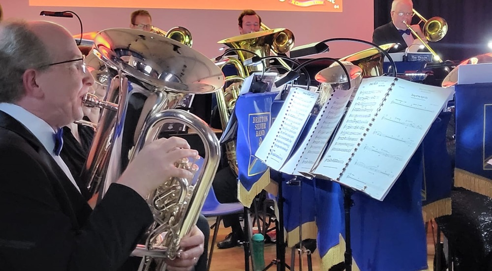 The Silver Band playing