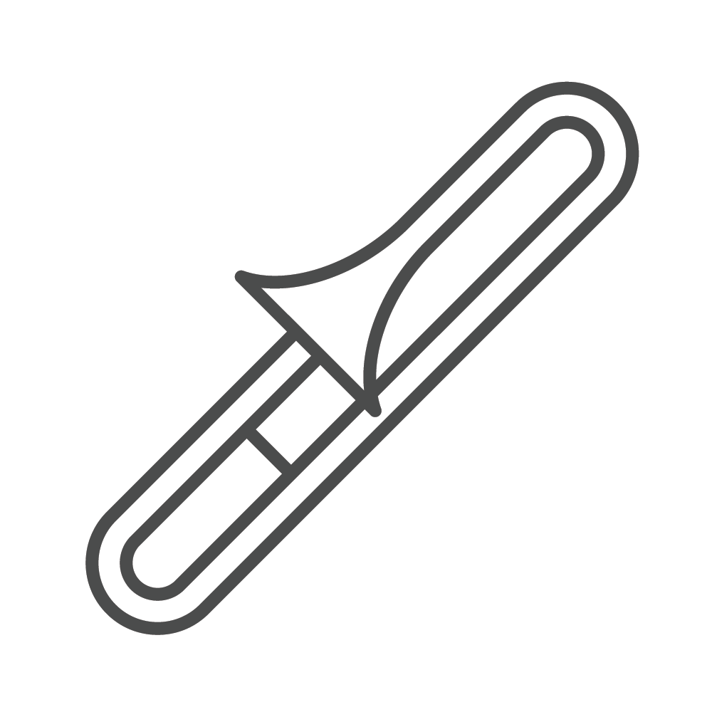 Trombone Line Drawing