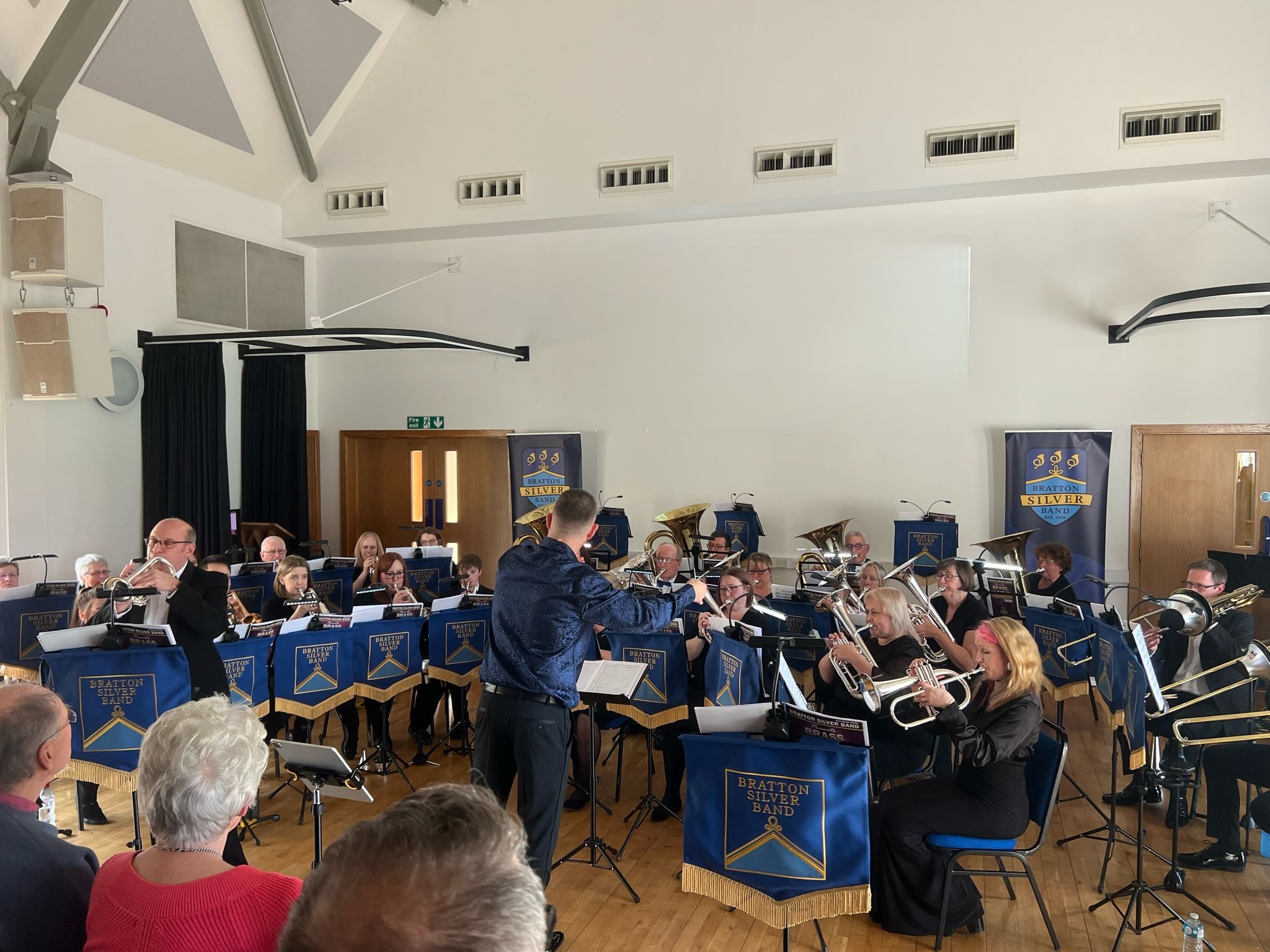 Our cornet section at The Tailor of Gloucester